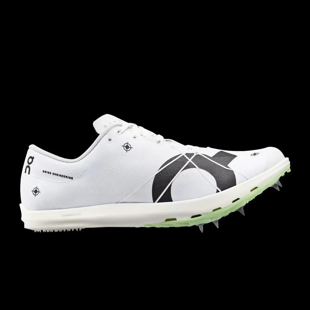 On Running Cloudspike White Track Racing Shoes Metal Spikes Swiss Engineering